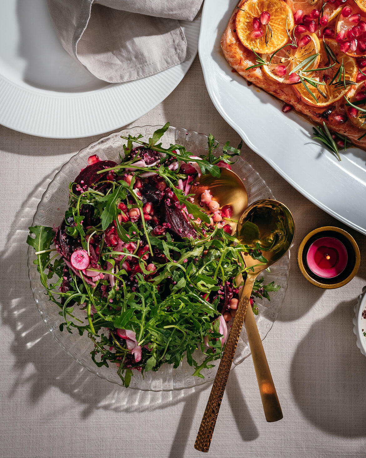 Peedi-fenkolisalat kikerherneste ja kinoaga