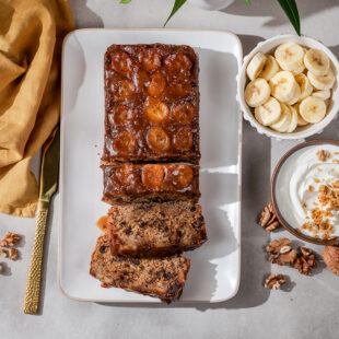 Misokaramelliga banaanileib